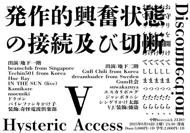 発作的興奮状態 の接続及び切断