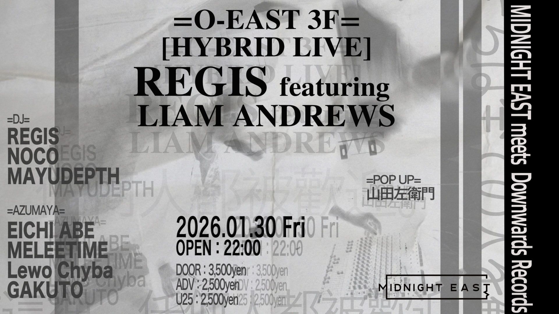 MIDNIGHT EAST meets Downwards Records