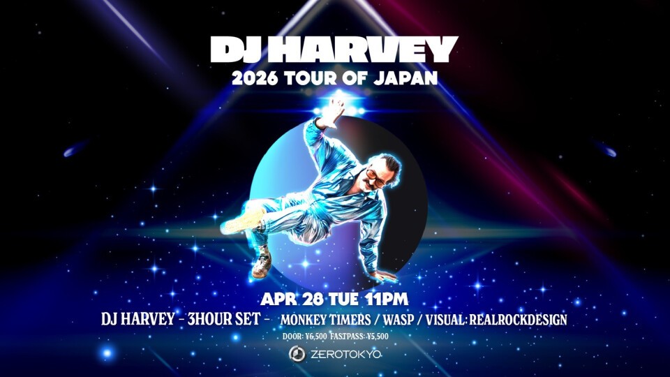 DJ HARVEY 2026 TOUR OF JAPAN