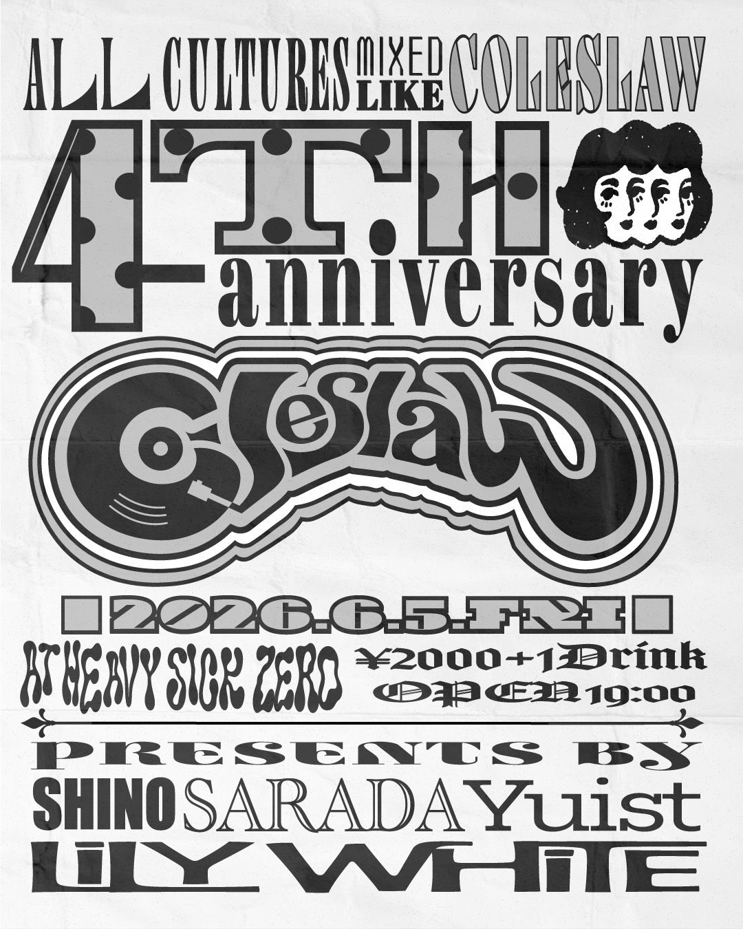 Coleslaw 4th Anniversary