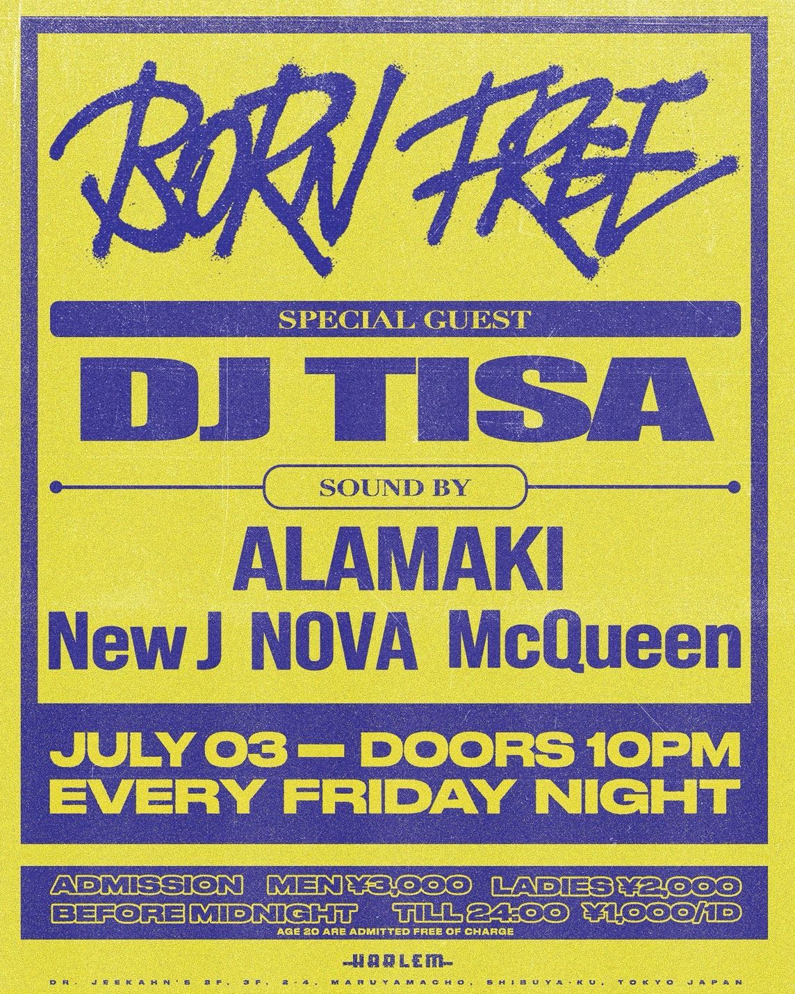 BORN FREE SPECIAL — event in Tokyo