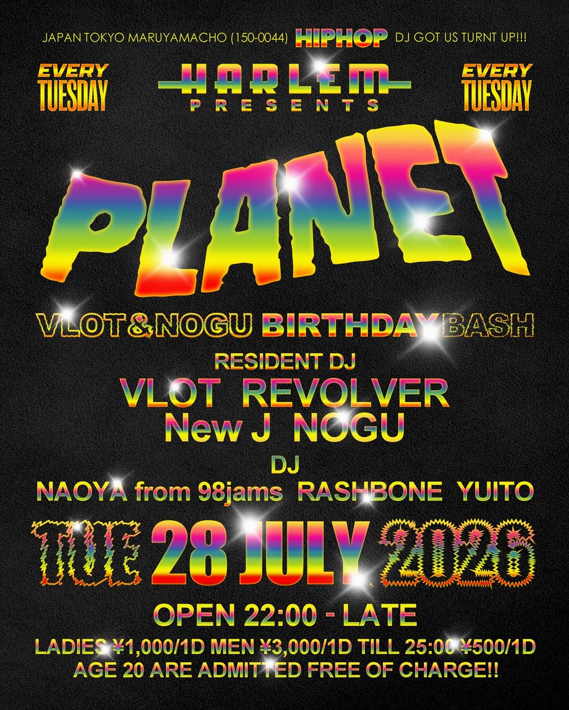 PLANET TUESDAY -VLOT & NOGU BIRTHDAY BASH-