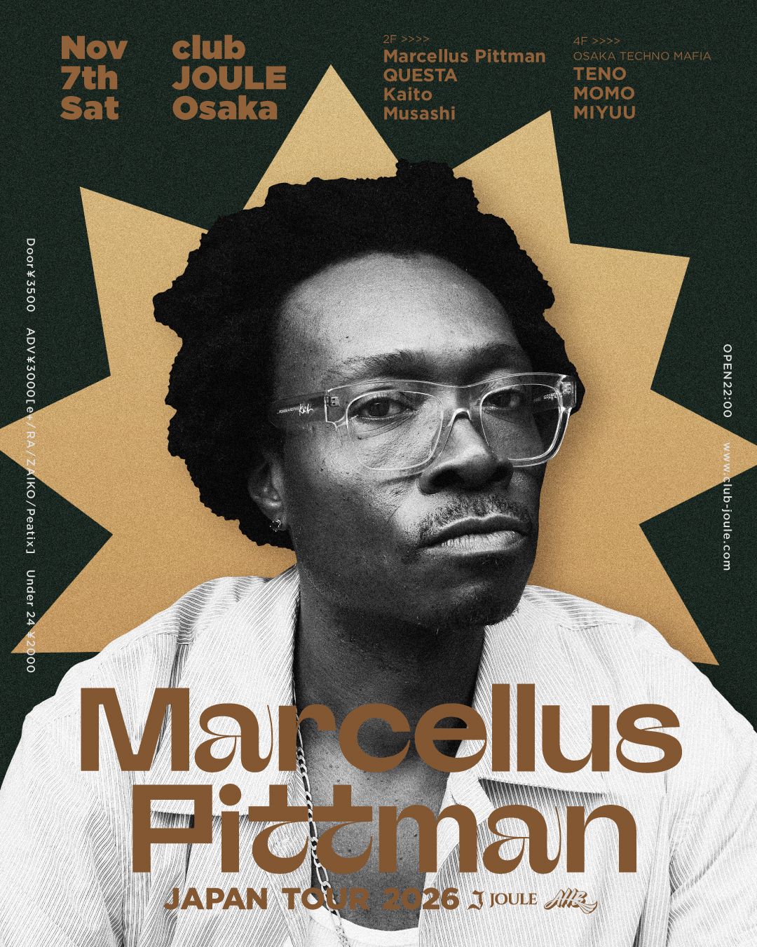 MARCELLUS PITTMAN JAPAN TOUR 2026