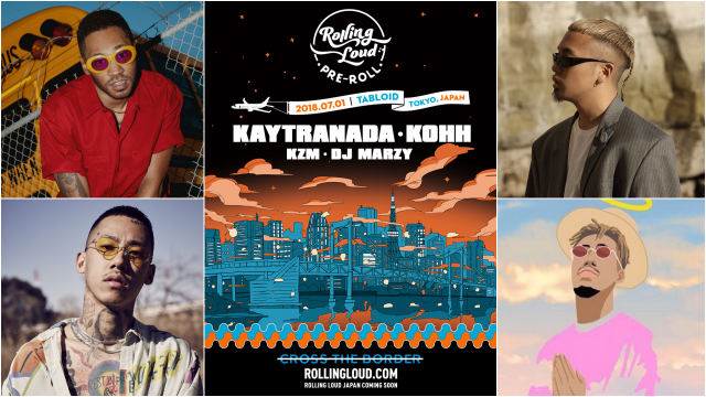 世界No.1ヒップホップフェス「Rolling Loud」日本上陸！ KAYTRANADA、KOHH、kZm、DJ MARZY出演決定