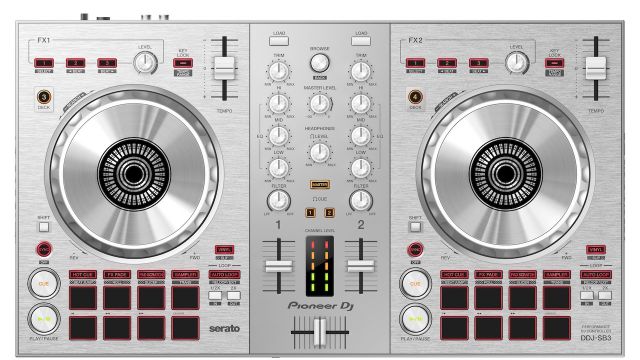 Pioneer DJがSerato DJ Lite対応DJコントローラー「DDJ-SB3」のピュアシルバーモデルを発売
