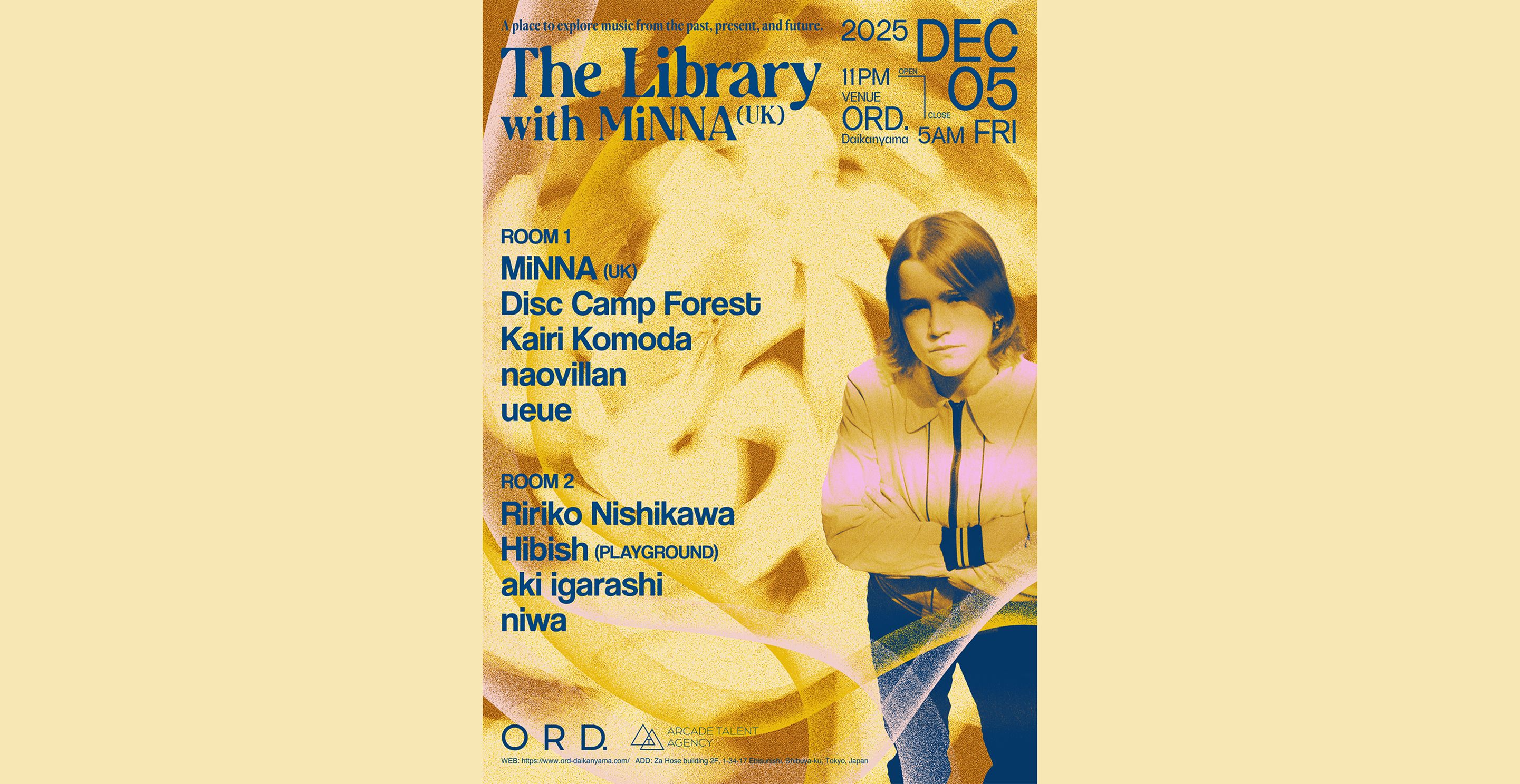 新世代ハウスシーンを牽引する注目のDJ、MiNNAの初来日公演が決定！東京拠点、気鋭のDJコレクティブ The Libraryと共演。