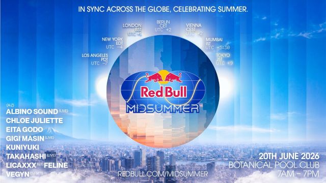 Red Bull Midsummer、千葉の海辺で太陽とともに踊る