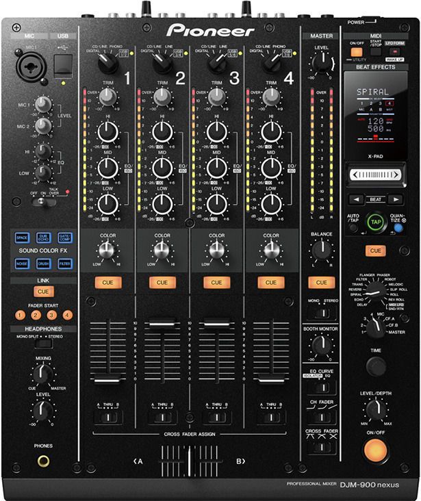 PioneerがプロDJ/クラブ向けDJミキサー「DJM-900 nexus」を新発売 