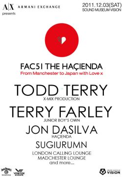 「THE HACIENDA TOKYO」第2弾は、Todd Terry、Terry Farleyらが出演