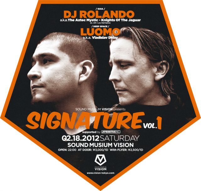 DJ Rolando a.k.a. The Aztec MysticとLuomo a.k.a. Vladislav Delayが揃って来日