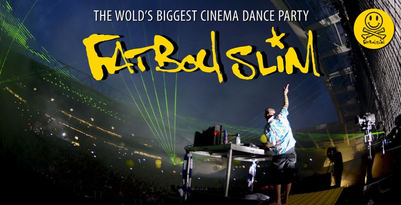 Fatboy Slimの「LIVE FROM THE BIG BEACH BOOTIQUE 2012」がスクリーンに帰ってくる。上映会+DJイベントが開催