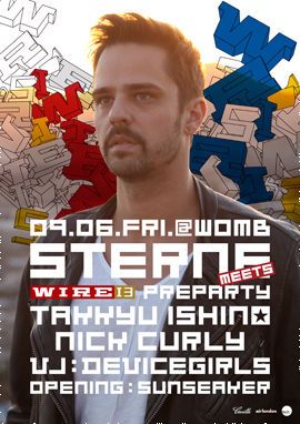 「WIRE13 PREPARTY」には、NICK CURLYが登場