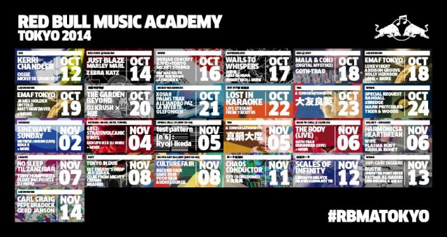 「Red Bull Music Academy Tokyo 2014」前売チケットの販売をスタート