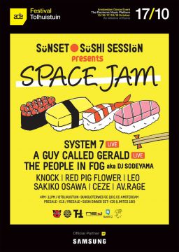 ダンスミュージックの祭典「Amsterdam Dance Event」で、日本発信唯一のオフィシャルイベント「Sunset Sushi Session presents Space Jam」が開催