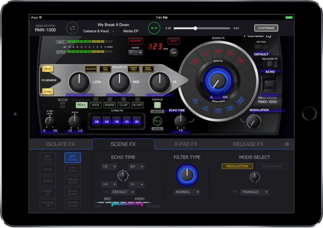 Pioneer DJ、エフェクトアプリケーション「RMX-1000 for iPad」をリリース